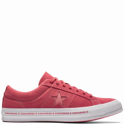 Converse One Star Pinstripe Low Tops Womens - Pink/Pink Shoes (378TJYPA)
